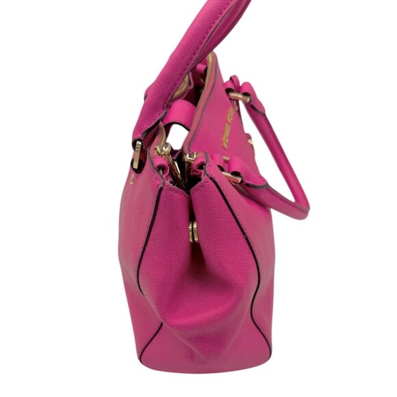Michael Kors Sutton Medium Satchel in Rasberry Pink - Picture 3 of 16